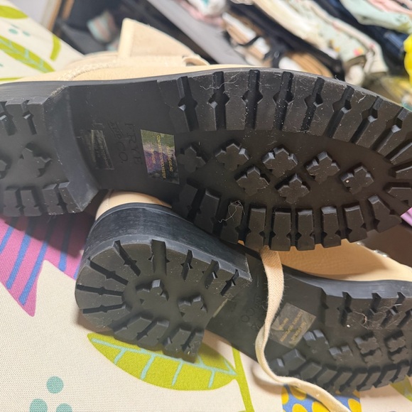 Frye Cream Combat Boots - Picture 2 of 5